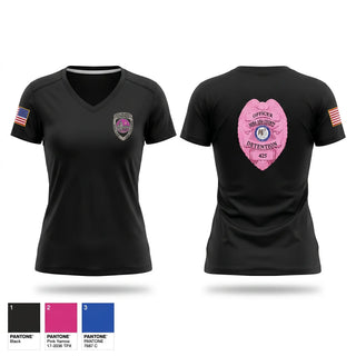 Womens Short Sleeve Vneck Shirt, Dona Ana County Detention Center, Police, Teamtime, Team time, sublimation, custom sports apparel, team uniforms, spirit wear, spiritwear, sports uniforms, custom shirts, team store, custom team store, fundraiser sports, apparel fundraiser