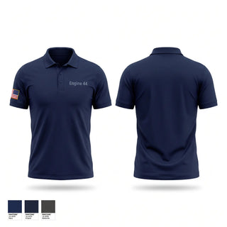 Short Sleeve Performance Polo, Engine 44, Fire Department, Teamtime, Team time, sublimation, custom sports apparel, team uniforms, spirit wear, spiritwear, sports uniforms, custom shirts, team store, custom team store, fundraiser sports, apparel fundraiser