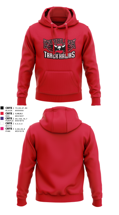 Carolina Track Hawks Hoodie - 8