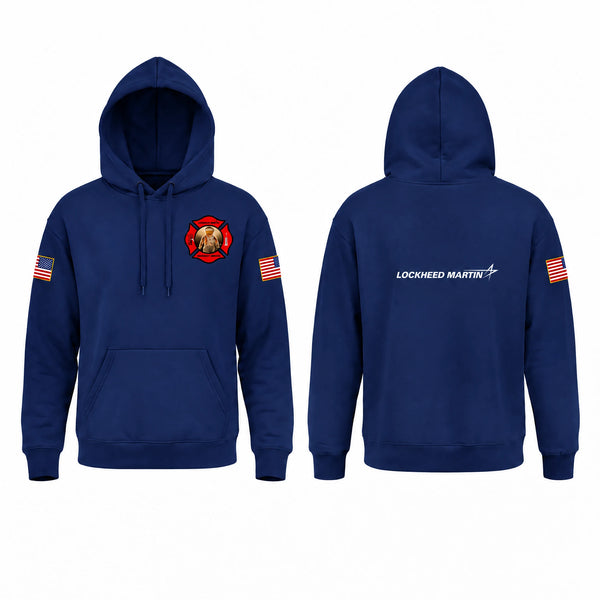 Hoodie, Lockheed Martin Fire Rescue, Fire Department, Teamtime, Team time, sublimation, custom sports apparel, team uniforms, spirit wear, spiritwear, sports uniforms, custom shirts, team store, custom team store, fundraiser sports, apparel fundraiser