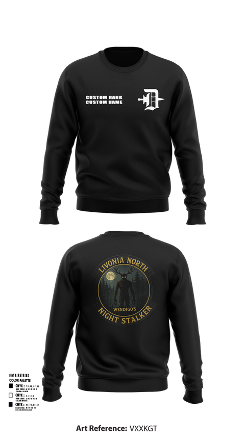 Crew Neck Sweatshirt, Livonia North Recruiting Station, , Teamtime, Team time, sublimation, custom sports apparel, team uniforms, spirit wear, spiritwear, sports uniforms, custom shirts, team store, custom team store, fundraiser sports, apparel fundraiser