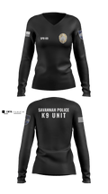 SPD K9 31253837 Women's Long Sleeve V-neck Shirt - 4
