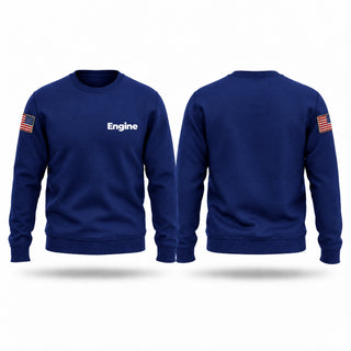 Crew Neck Sweatshirt, Engine, Fire Department, Teamtime, Team time, sublimation, custom sports apparel, team uniforms, spirit wear, spiritwear, sports uniforms, custom shirts, team store, custom team store, fundraiser sports, apparel fundraiser