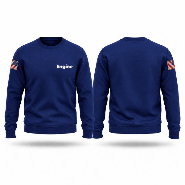 Crew Neck Sweatshirt, Engine, Fire Department, Teamtime, Team time, sublimation, custom sports apparel, team uniforms, spirit wear, spiritwear, sports uniforms, custom shirts, team store, custom team store, fundraiser sports, apparel fundraiser