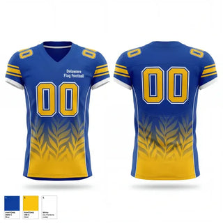 Football Jersey, Delaware Flag Football, , Teamtime, Team time, sublimation, custom sports apparel, team uniforms, spirit wear, spiritwear, sports uniforms, custom shirts, team store, custom team store, fundraiser sports, apparel fundraiser