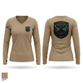 E. Co 1/25 Women's Long Sleeve V-neck Shirt - 1