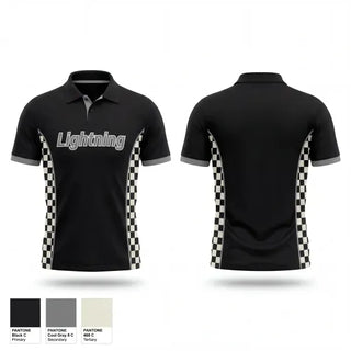Short Sleeve Performance Polo, Lightning, Men's Basketball, Teamtime, Team time, sublimation, custom sports apparel, team uniforms, spirit wear, spiritwear, sports uniforms, custom shirts, team store, custom team store, fundraiser sports, apparel fundraiser