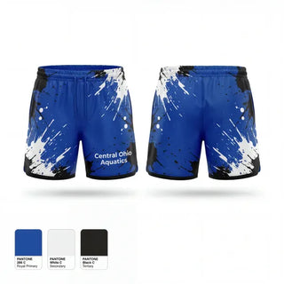 Athletic Shorts With Pockets, Central Ohio Aquatics, Swimming, Teamtime, Team time, sublimation, custom sports apparel, team uniforms, spirit wear, spiritwear, sports uniforms, custom shirts, team store, custom team store, fundraiser sports, apparel fundraiser