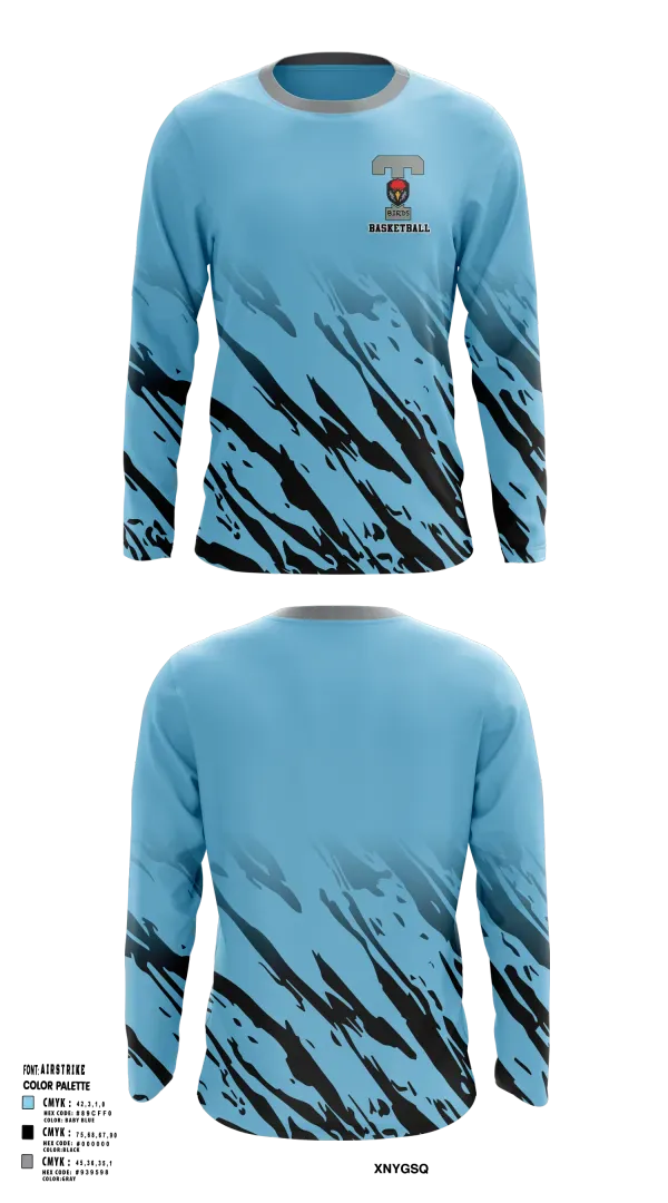 Long Sleeve Performance Shirt, TBirds, Men's Basketball, Teamtime, Team time, sublimation, custom sports apparel, team uniforms, spirit wear, spiritwear, sports uniforms, custom shirts, team store, custom team store, fundraiser sports, apparel fundraiser