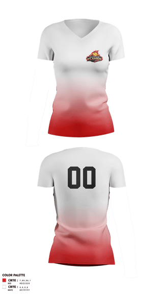 Womens Short Sleeve Vneck Shirt, Georgia Flames, Softball, Teamtime, Team time, sublimation, custom sports apparel, team uniforms, spirit wear, spiritwear, sports uniforms, custom shirts, team store, custom team store, fundraiser sports, apparel fundraiser