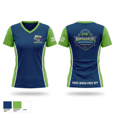 Houston Rimshakers Women's Short Sleeve V-neck Shirt - 1