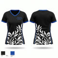 Little Rollers Youth Football and Cheer 50733796 Women's Short Sleeve V-neck Shirt - 1