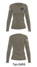 Florence K-9 42822688 Women's Long Sleeve V-neck Shirt - 73