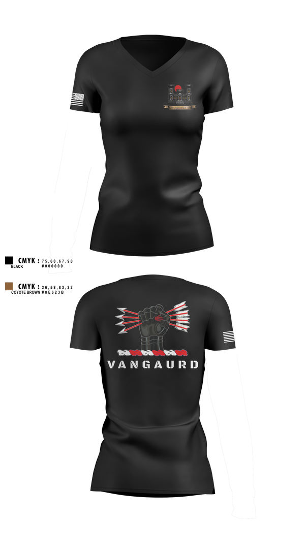 Womens Short Sleeve Vneck Shirt, 1ST PLT 76TH CEC-S, Army, Teamtime, Team time, sublimation, custom sports apparel, team uniforms, spirit wear, spiritwear, sports uniforms, custom shirts, team store, custom team store, fundraiser sports, apparel fundraiser