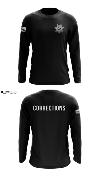 Long Sleeve Performance Shirt, Orleans County Corrections, Police, Teamtime, Team time, sublimation, custom sports apparel, team uniforms, spirit wear, spiritwear, sports uniforms, custom shirts, team store, custom team store, fundraiser sports, apparel fundraiser
