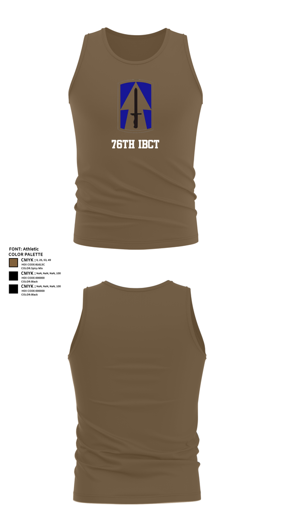 Tank Top, 76th IBCT, , Teamtime, Team time, sublimation, custom sports apparel, team uniforms, spirit wear, spiritwear, sports uniforms, custom shirts, team store, custom team store, fundraiser sports, apparel fundraiser