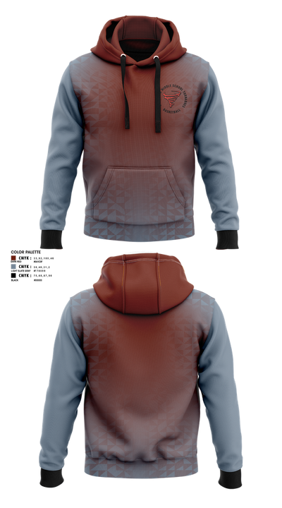 Bradford Middle School Tornadoes 47985476 Hoodie - 1