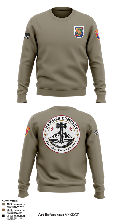 HHC 2/4SFAB Crew Neck Sweatshirt - 1