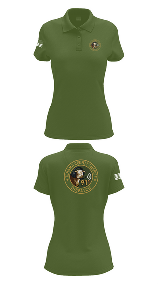 Womens Short Sleeve Performance Polo, TCSO DISPATCH, , Teamtime, Team time, sublimation, custom sports apparel, team uniforms, spirit wear, spiritwear, sports uniforms, custom shirts, team store, custom team store, fundraiser sports, apparel fundraiser