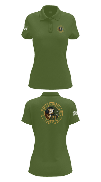 TCSO DISPATCH 56135562 Women's Short Sleeve Performance Polo  - 52