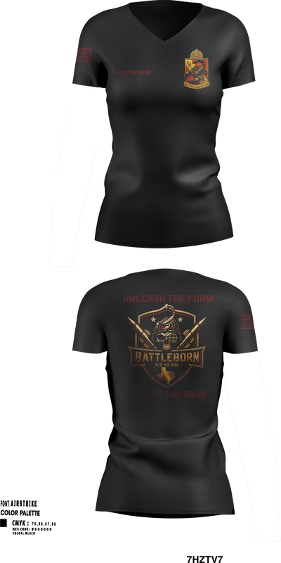 Battleborn Women's Short Sleeve V-neck Shirt - 22