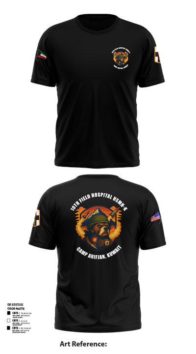 10th Field Hospital (FWD) 73609367 Short Sleeve Performance Shirt - 103