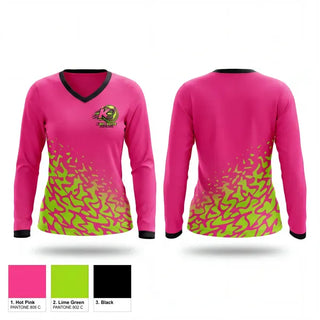 Womens Long Sleeve Vneck Shirt, KAOS ELITE, Softball, Teamtime, Team time, sublimation, custom sports apparel, team uniforms, spirit wear, spiritwear, sports uniforms, custom shirts, team store, custom team store, fundraiser sports, apparel fundraiser