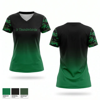 Womens Short Sleeve Vneck Shirt, Jr. Thunderbirds, Baseball, Teamtime, Team time, sublimation, custom sports apparel, team uniforms, spirit wear, spiritwear, sports uniforms, custom shirts, team store, custom team store, fundraiser sports, apparel fundraiser