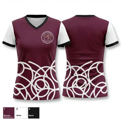 Lady Ricebirds 16886428 Women's Short Sleeve V-neck Shirt - 1