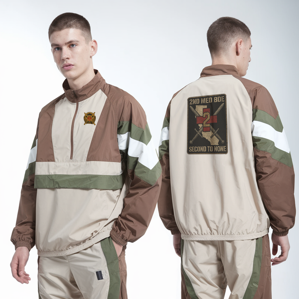 Windbreaker, 2nd Medical BDE, Army, Teamtime, Team time, sublimation, custom sports apparel, team uniforms, spirit wear, spiritwear, sports uniforms, custom shirts, team store, custom team store, fundraiser sports, apparel fundraiser