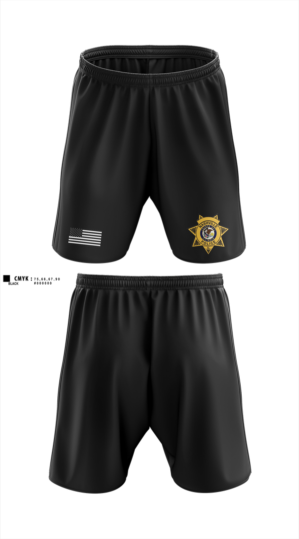 Athletic Shorts With Pockets, Nashville Police Department, Illinois, Police, Teamtime, Team time, sublimation, custom sports apparel, team uniforms, spirit wear, spiritwear, sports uniforms, custom shirts, team store, custom team store, fundraiser sports, apparel fundraiser
