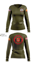 Lima Co. 3rd Bat. 2nd Mar. Div. Women's Long Sleeve V-neck Shirt - 21