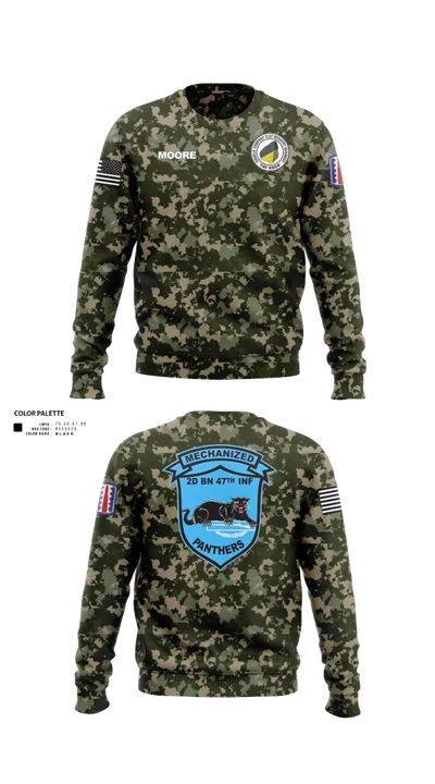 C Co 2-47 197th Infantry Brigade 20243468 Crew Neck Sweatshirt - 21