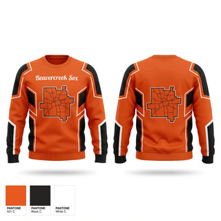 Crew Neck Sweatshirt, Beavercreek Sox, Baseball, Teamtime, Team time, sublimation, custom sports apparel, team uniforms, spirit wear, spiritwear, sports uniforms, custom shirts, team store, custom team store, fundraiser sports, apparel fundraiser