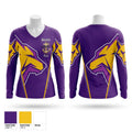 Winona Wildcats Women's Long Sleeve V-neck Shirt - 1