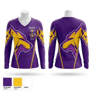 Womens Long Sleeve Vneck Shirt, Winona Wildcats, Baseball, Teamtime, Team time, sublimation, custom sports apparel, team uniforms, spirit wear, spiritwear, sports uniforms, custom shirts, team store, custom team store, fundraiser sports, apparel fundraiser
