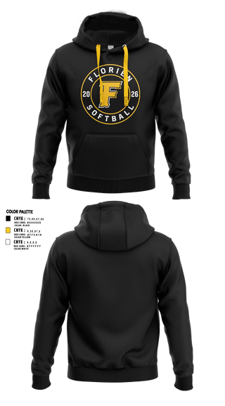 Hoodie, Florien Blackcats, Softball, Teamtime, Team time, sublimation, custom sports apparel, team uniforms, spirit wear, spiritwear, sports uniforms, custom shirts, team store, custom team store, fundraiser sports, apparel fundraiser