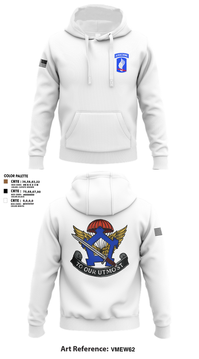 HHC, Brigade Support Battalion 173D IBCT(A) 58990050 Hoodie - 2