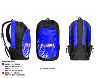 Gear Bag, Merrill Girls Swim Team, Swimming, Teamtime, Team time, sublimation, custom sports apparel, team uniforms, spirit wear, spiritwear, sports uniforms, custom shirts, team store, custom team store, fundraiser sports, apparel fundraiser
