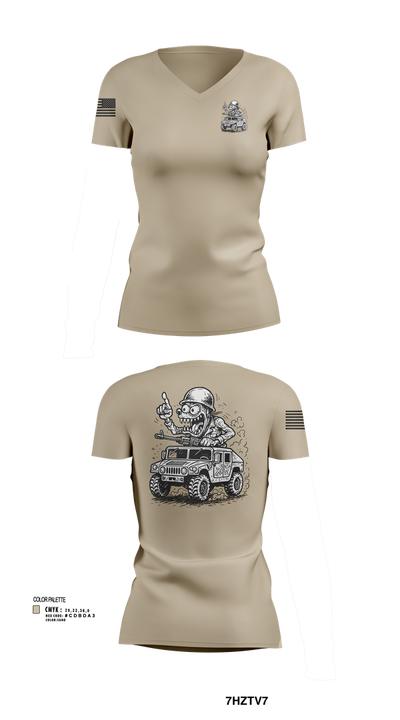 278th JMTG-U Mayors Cell Mech. 76507517 Women's Short Sleeve V-neck Shirt - 103