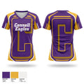 Connell eagles Women's Short Sleeve V-neck Shirt - 1
