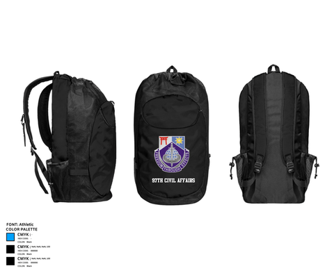 Gear Bag, 97th Civil Affairs97th Civil Affairs, Army, Teamtime, Team time, sublimation, custom sports apparel, team uniforms, spirit wear, spiritwear, sports uniforms, custom shirts, team store, custom team store, fundraiser sports, apparel fundraiser