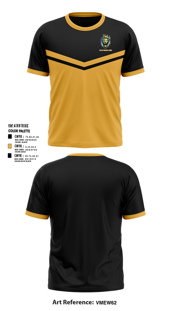 Elite Golden Lions 24741993 Short Sleeve Performance Shirt - 1