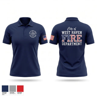 Short Sleeve Performance Polo, City of West Haven Fire Department, Fire Department, Teamtime, Team time, sublimation, custom sports apparel, team uniforms, spirit wear, spiritwear, sports uniforms, custom shirts, team store, custom team store, fundraiser sports, apparel fundraiser