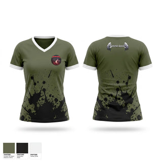 Womens Short Sleeve Vneck Shirt, Severed Angel, Rugby, Teamtime, Team time, sublimation, custom sports apparel, team uniforms, spirit wear, spiritwear, sports uniforms, custom shirts, team store, custom team store, fundraiser sports, apparel fundraiser
