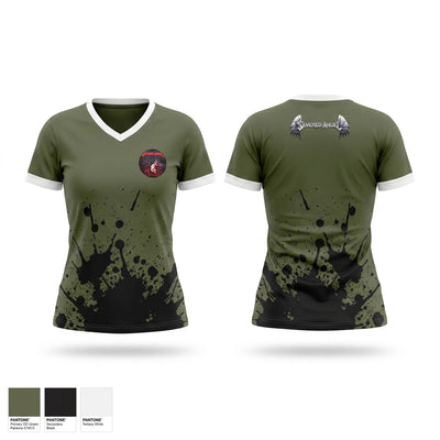 Severed Angel Women's Short Sleeve V-neck Shirt - 1