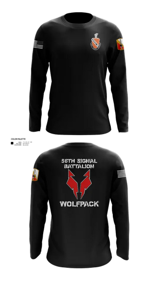 Long Sleeve Performance Shirt, 56th Signal Battalion, Army, Teamtime, Team time, sublimation, custom sports apparel, team uniforms, spirit wear, spiritwear, sports uniforms, custom shirts, team store, custom team store, fundraiser sports, apparel fundraiser