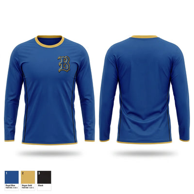 Braham Bombers Long Sleeve Performance Shirt 1