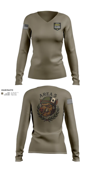 Womens Long Sleeve Vneck Shirt, Recruiting & Retention, , Teamtime, Team time, sublimation, custom sports apparel, team uniforms, spirit wear, spiritwear, sports uniforms, custom shirts, team store, custom team store, fundraiser sports, apparel fundraiser