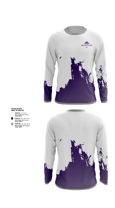 Bluffton University 87987155 Long Sleeve Performance Shirt 2